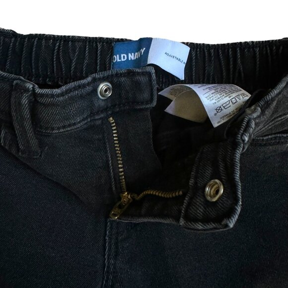 Old Navy Flare Leg Black Wash Toddler Baby Girl Jeans 18-24M Adjustable Waist - Picture 2 of 3